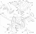 Auger & Housing Assembly Diagram and Parts List for 28232 200000001-200999999 - 2000 Lawn Boy Snow Blower